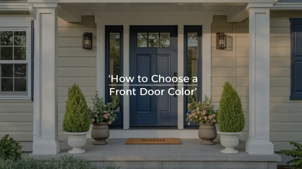 how to choose a front door color