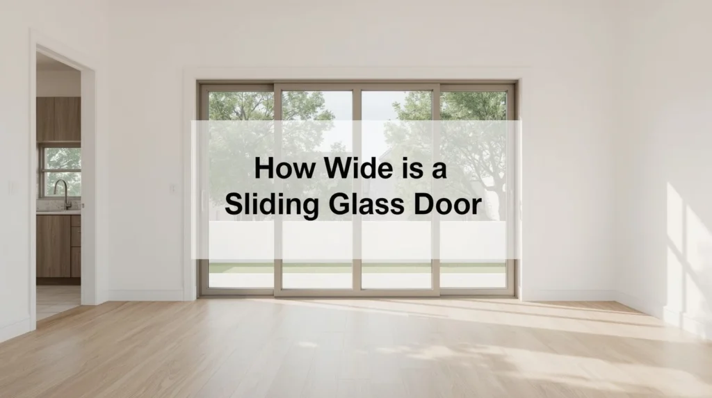 how wide is a sliding glass door