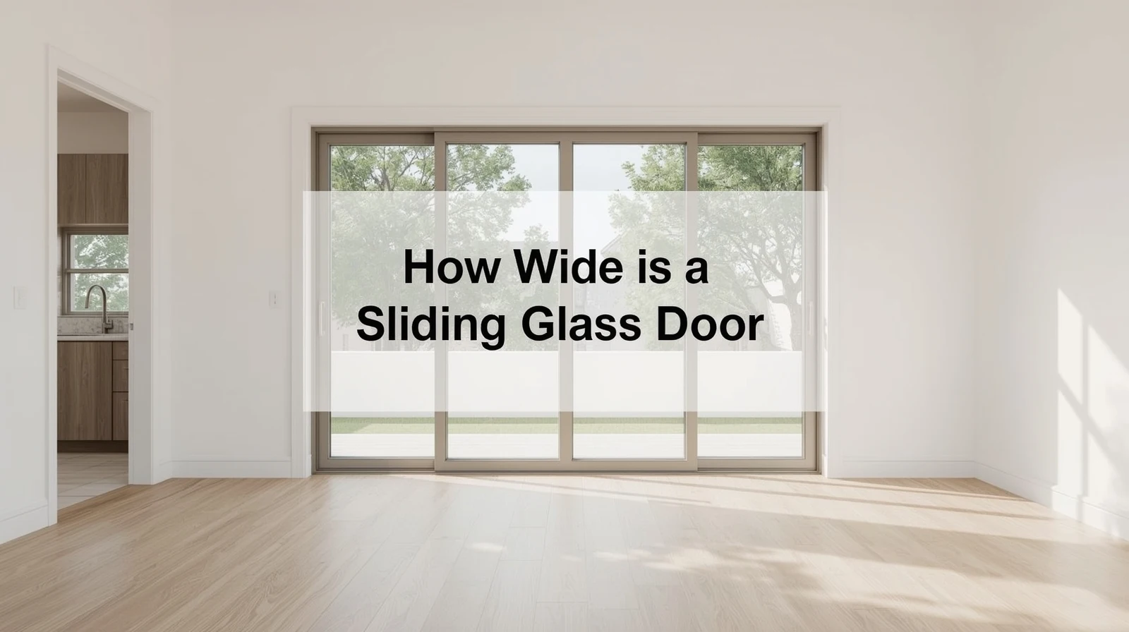 how wide is a sliding glass door