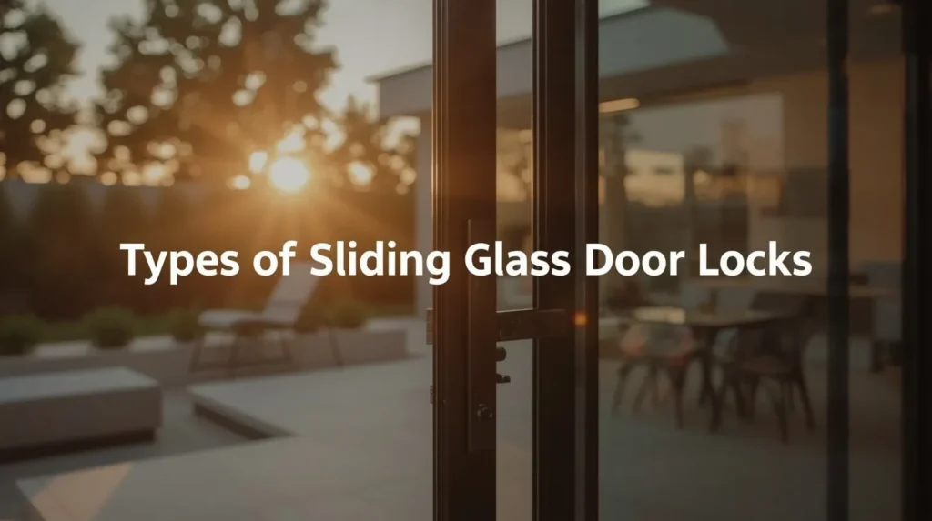 types of sliding glass door locks