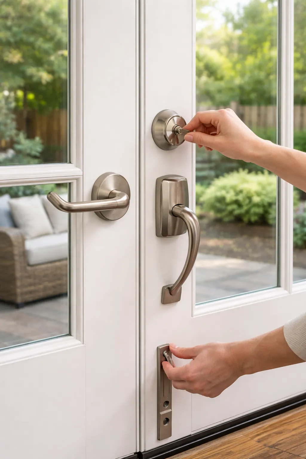 How to Lock French Doors